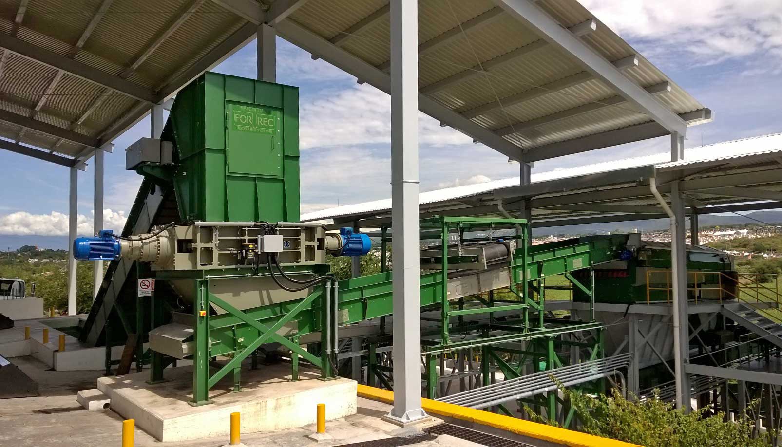Municipal solid waste shredders (MSW) and plants
